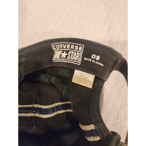 Converse Green One Star 14 Hat Embroidered Baseball Hat Cap Leather Connector - Picture 2 of 6